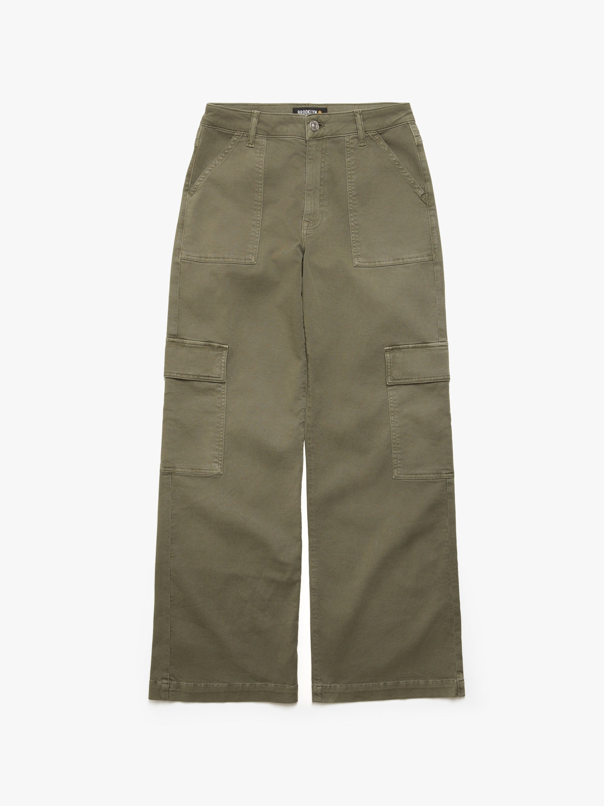 Women's Cargo Pants in Deep Lichen Green - BROOKLYN INDUSTRIES