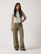 Women's Cargo Pants in Deep Lichen Green - BROOKLYN INDUSTRIES