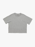 Women's Water Tower Crop T-shirt in Grey Melange - BROOKLYN INDUSTRIES