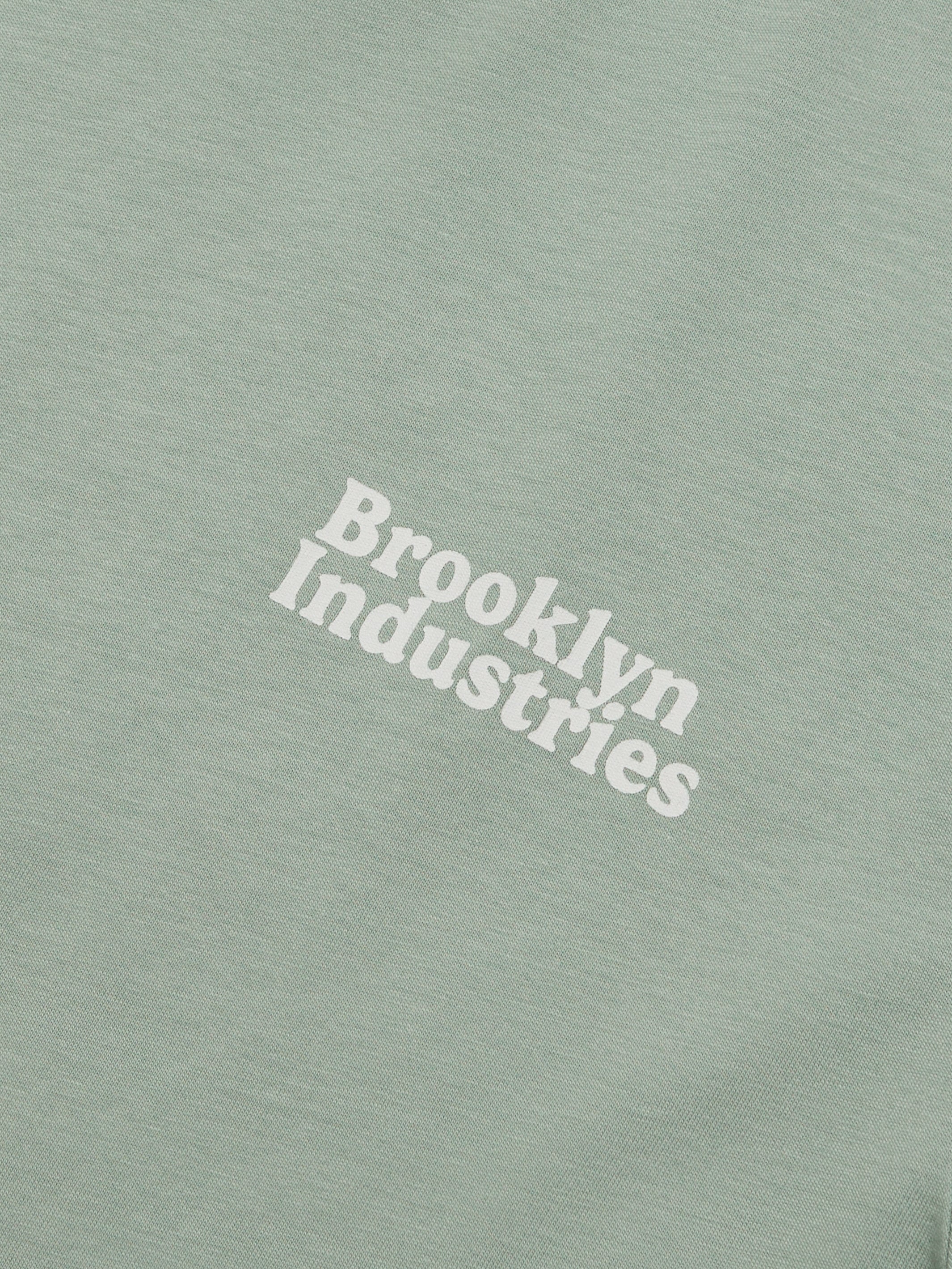 Women's NYC T-shirt in Green Milieu - BROOKLYN INDUSTRIES