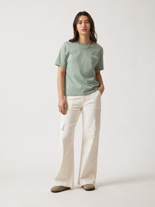 Women's NYC T-shirt in Green Milieu - BROOKLYN INDUSTRIES