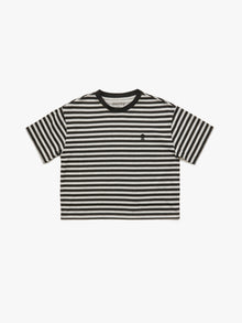 Women's Water Tower Stripe T-shirt in Grey Melange - BROOKLYN INDUSTRIES