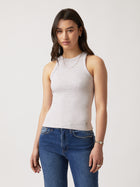 Women's Water Tower Tank Top in Oat Melange - BROOKLYN INDUSTRIES