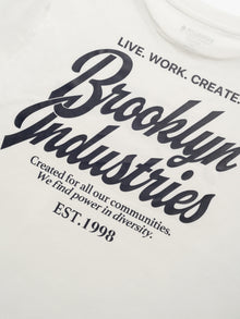 Women's BKI 1998 T-Shirt In Antique White - BROOKLYN INDUSTRIES