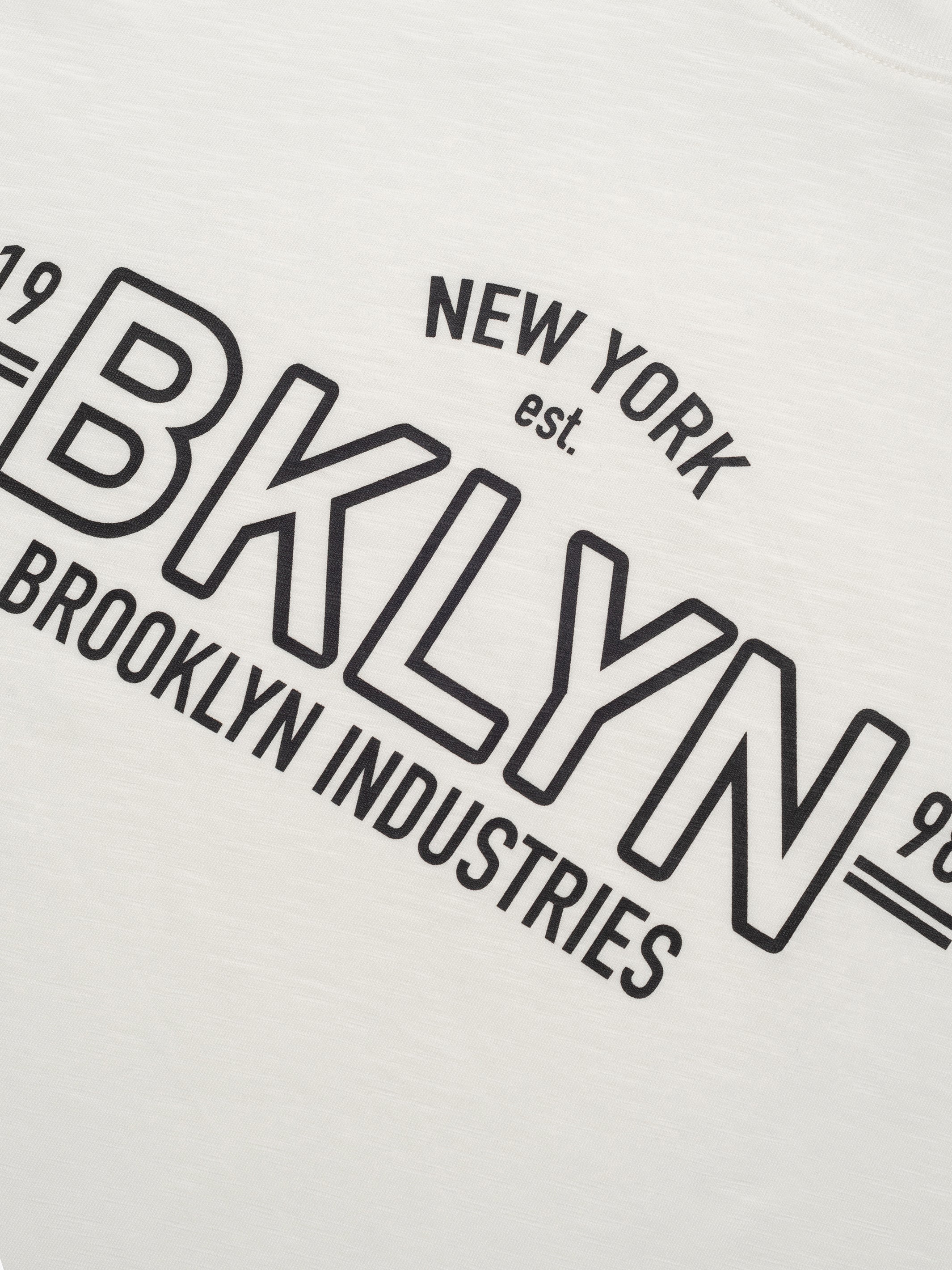 Women's BKLYN T-Shirt In Antique White - BROOKLYN INDUSTRIES