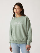 Women's Brooklyn Bridge Sweatshirt in Green Milieu - BROOKLYN INDUSTRIES