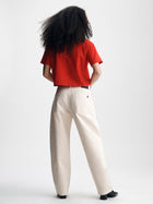 Women's Cropped Brooklyn Industries T-Shirt in Goji Berry - BROOKLYN INDUSTRIES