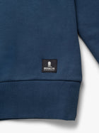 Men's Hoyt Crew Neck Sweatshirt In Dark Denim - BROOKLYN INDUSTRIES