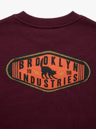 Women's Brooklyn Cat Sweatshirt in Windsor Wine - BROOKLYN INDUSTRIES