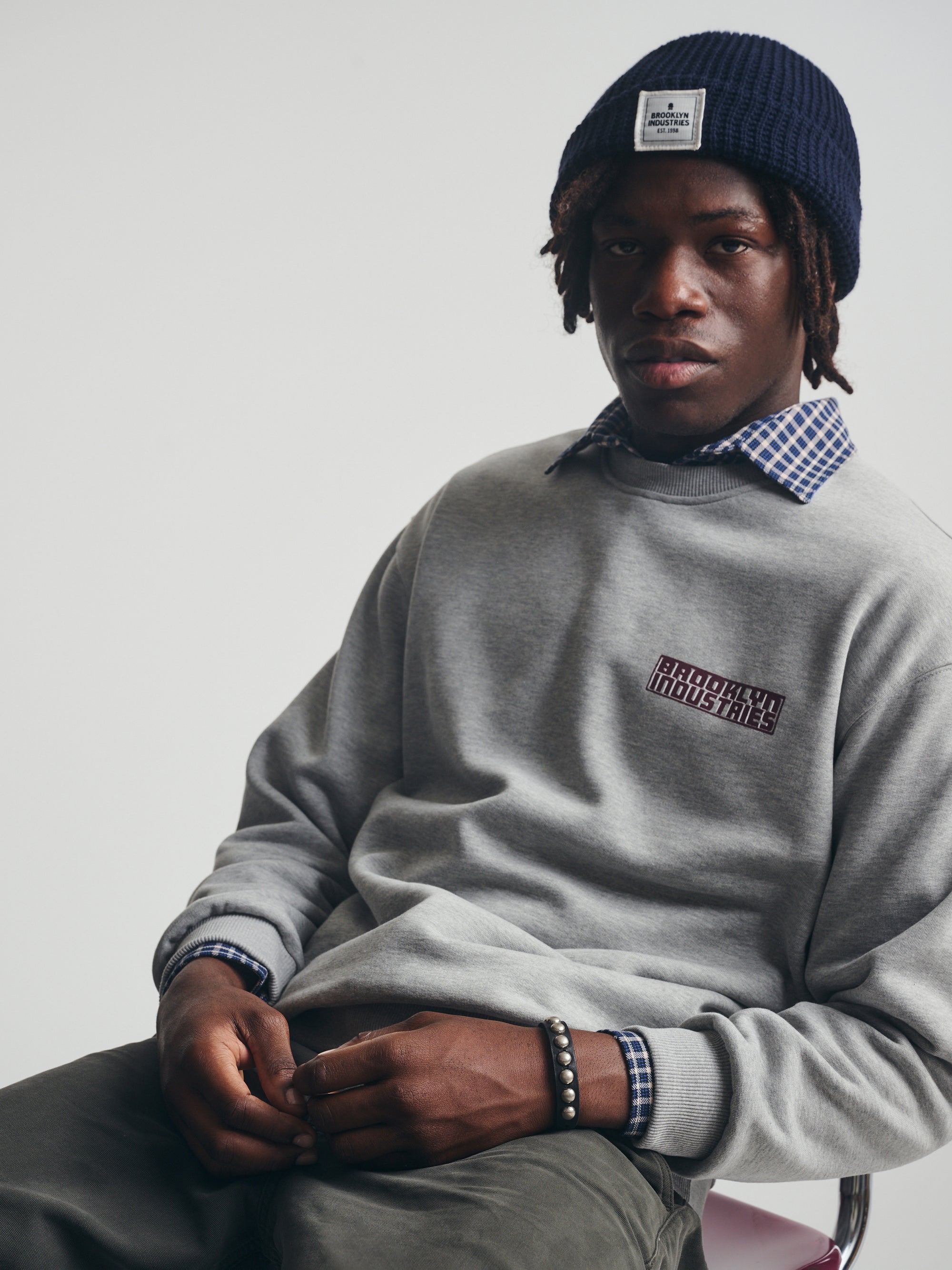 BKI Live Work Create Beanie in Navy