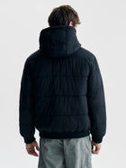 Men's Reversible Hooded Jacket in Jet Black - BROOKLYN INDUSTRIES
