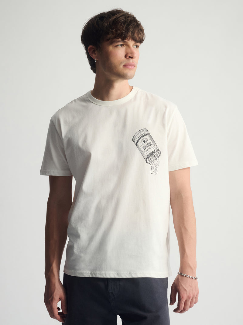 Men's Brooklyn Vintage T-Shirt In Antique White - BROOKLYN INDUSTRIES