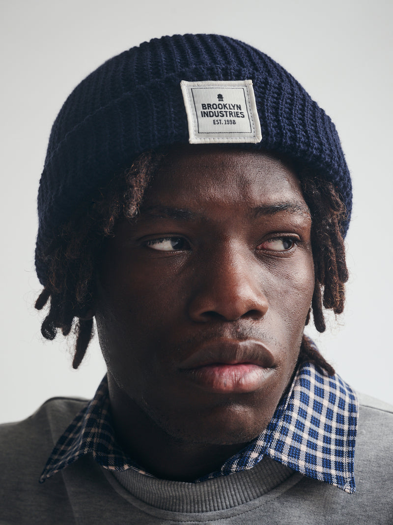 BKI Live Work Create Beanie in Navy
