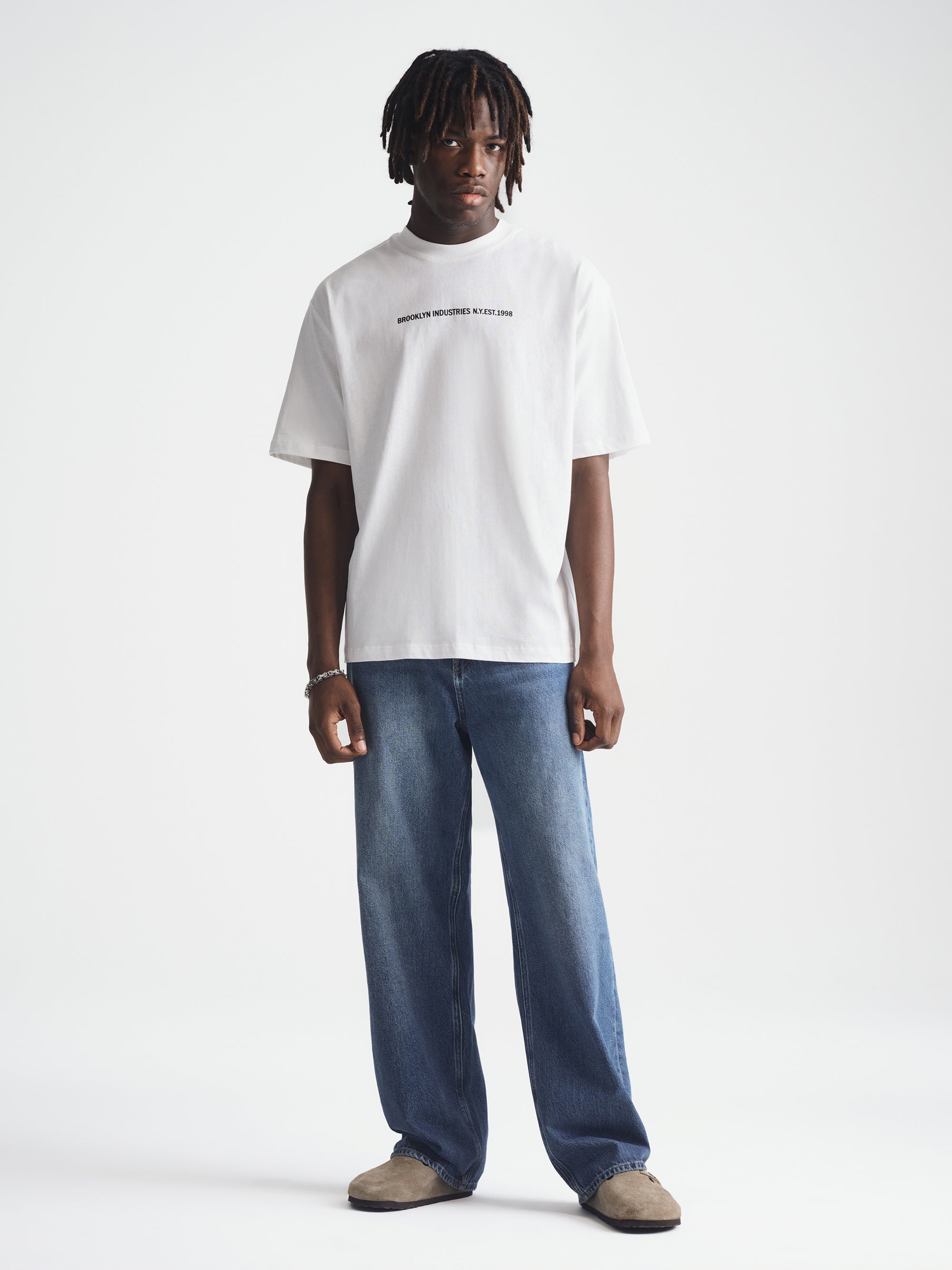 Men's Brooklyn Bridge T-Shirt in Antique White