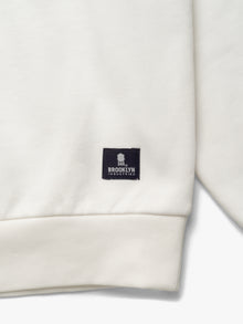 Women's Hoyt Crew Neck Sweatshirt In Antique White - BROOKLYN INDUSTRIES