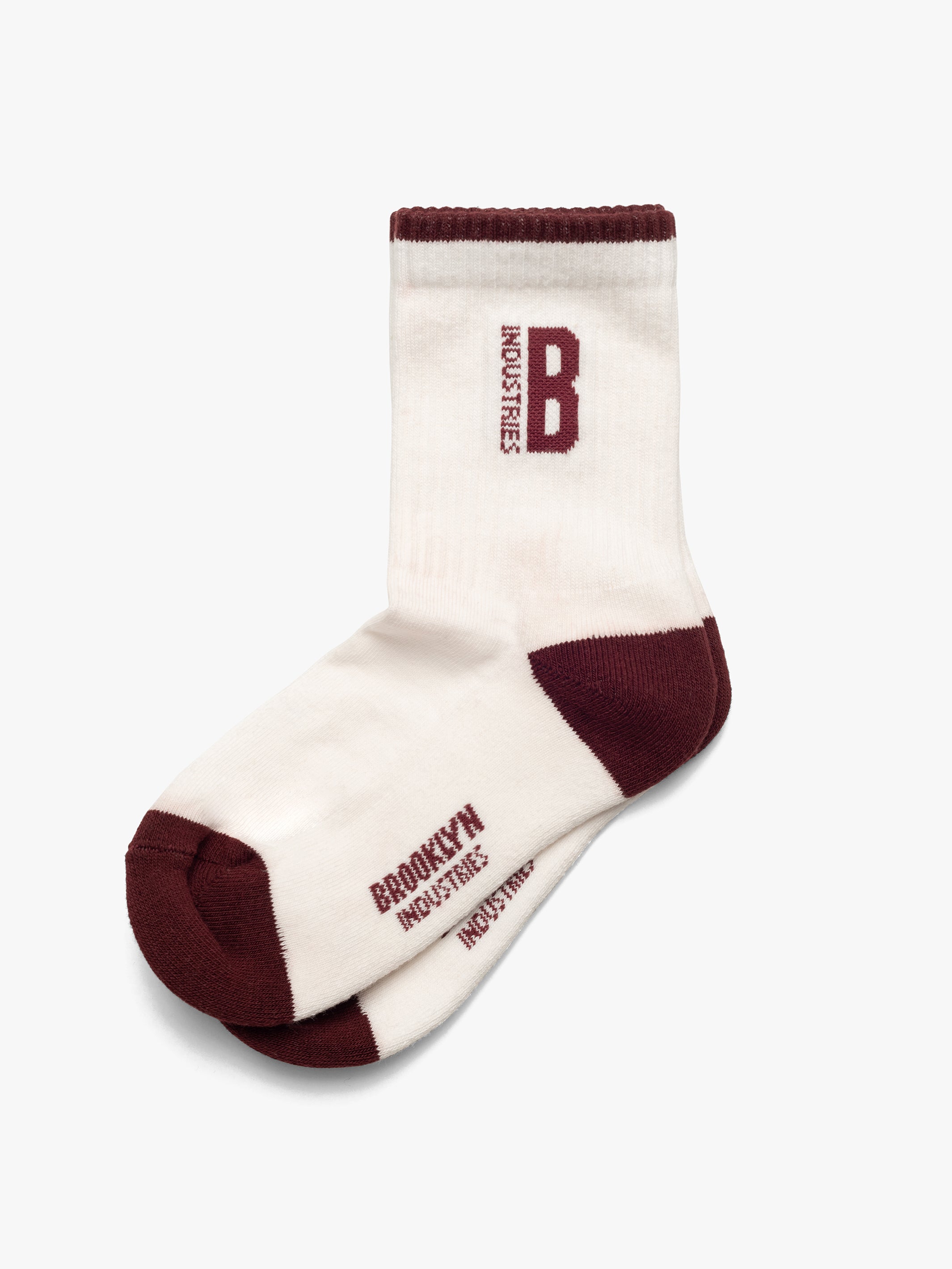 Women's Socket Socks in Red Mahogany - BROOKLYN INDUSTRIES