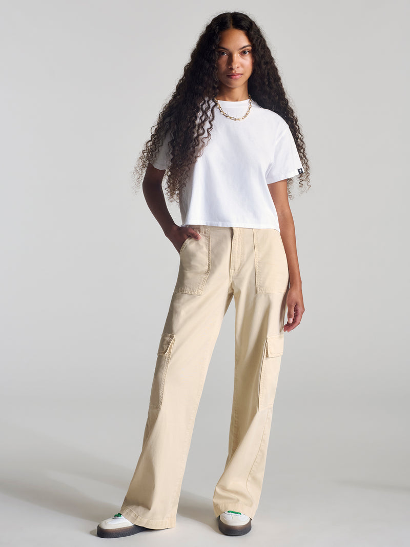 Women's Cargo Pants In French Oak Twill - BROOKLYN INDUSTRIES