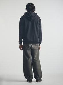 Men's Brooklyn Zip-Up Hoodie in Black - BROOKLYN INDUSTRIES