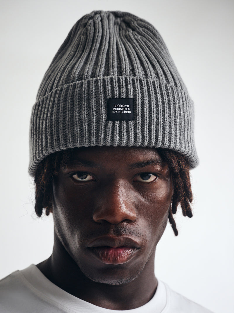 BKI Beanie in Light Grey Melange