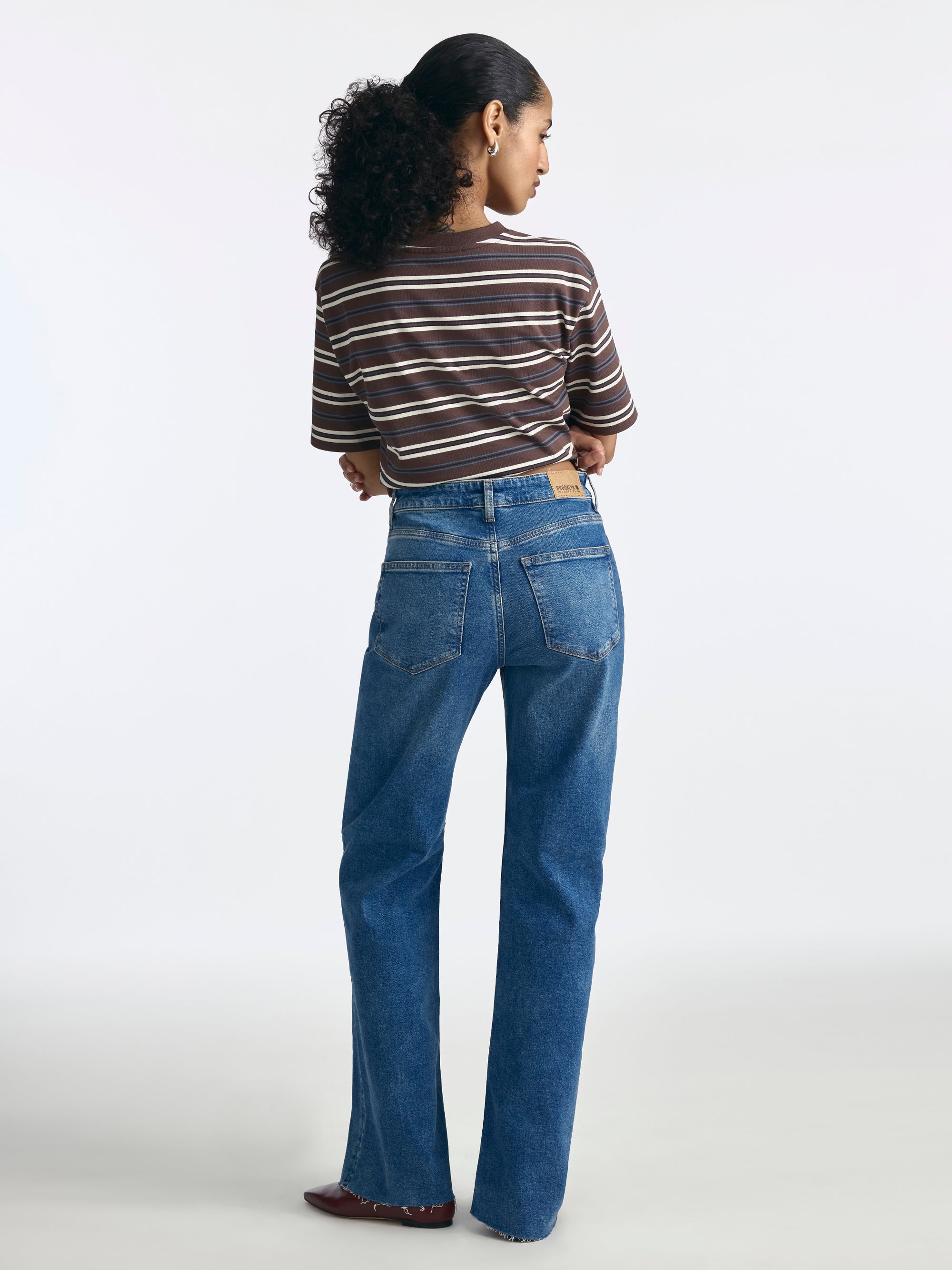 Park High Rise Wide Leg Jeans in Indigo Denim - BROOKLYN INDUSTRIES