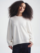 Women's Brooklyn Waffle Sweater in Antique White
