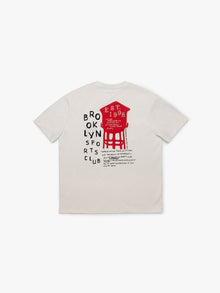 Men's Brooklyn Water Tower T-Shirt In Antique White - BROOKLYN INDUSTRIES