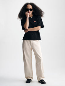 Women's Brooklyn Factory T-Shirt in Black - BROOKLYN INDUSTRIES