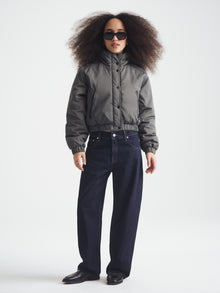 Women's Cropped Puffer Jacket in Urban Chic