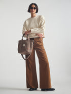 Brooklyn Crossbody Tote Bag in Brown
