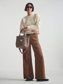 Brooklyn Crossbody Tote Bag in Brown
