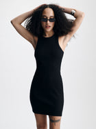 Women's Ribbed Tank Mini Dress in Black - BROOKLYN INDUSTRIES