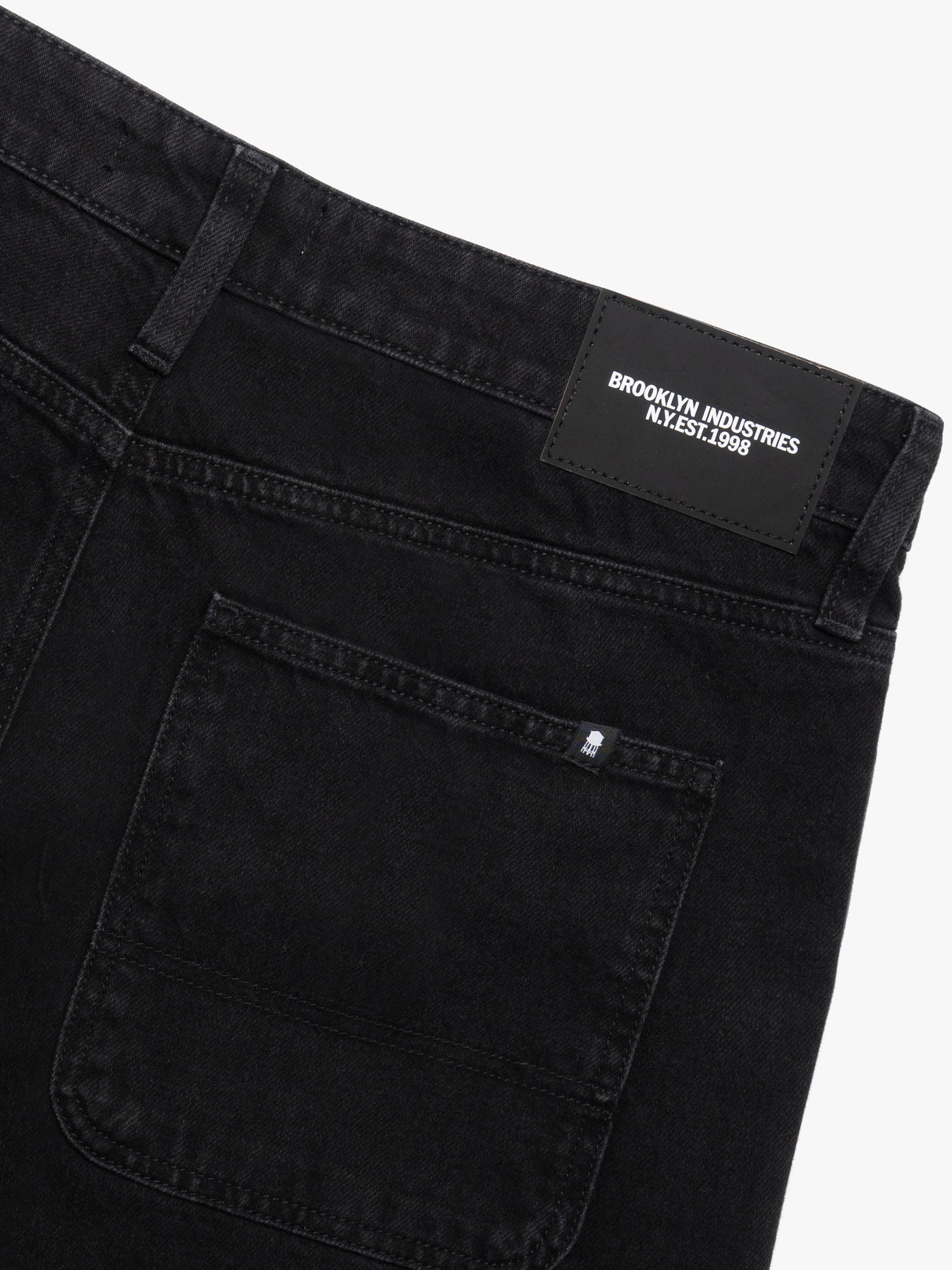 Men's Baggy Jeans in Smoke Street Denim