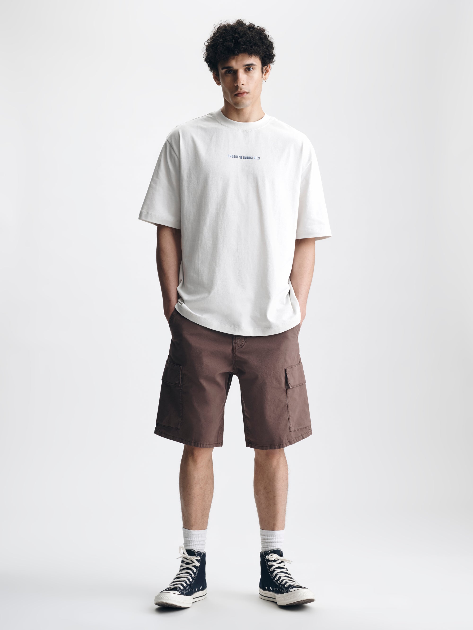 Men's Water Tower T-Shirt in White Onyx - BROOKLYN INDUSTRIES