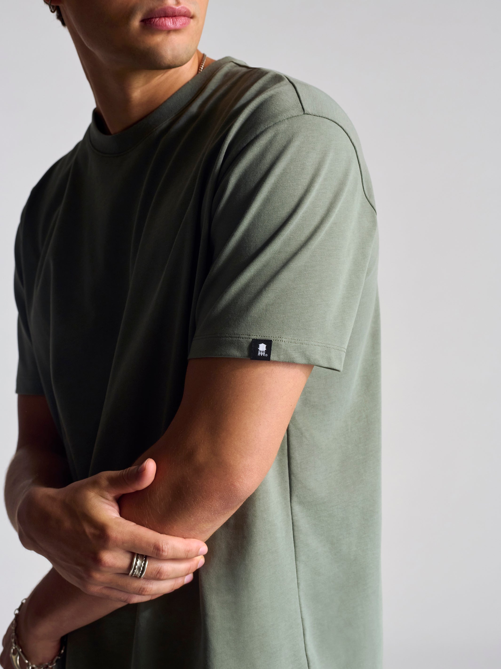 Men's Basic T-Shirt In Agave Green - BROOKLYN INDUSTRIES