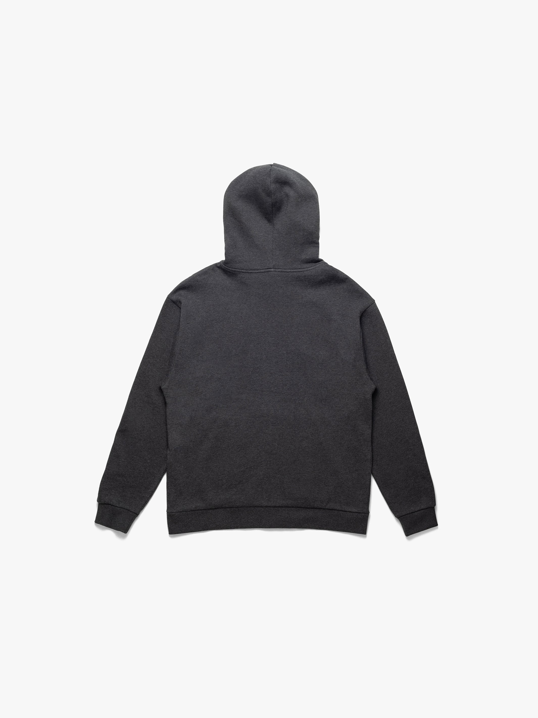 Men's Campus Zip Up Sweatshirt In Dark Grey Melange - BROOKLYN INDUSTRIES