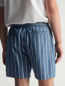 Men's Brooklyn Striped Shorts In Blue Striped - BROOKLYN INDUSTRIES