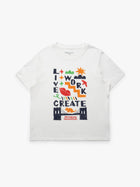 Women's Brooklyn Live Work Create T-Shirt in Antique White