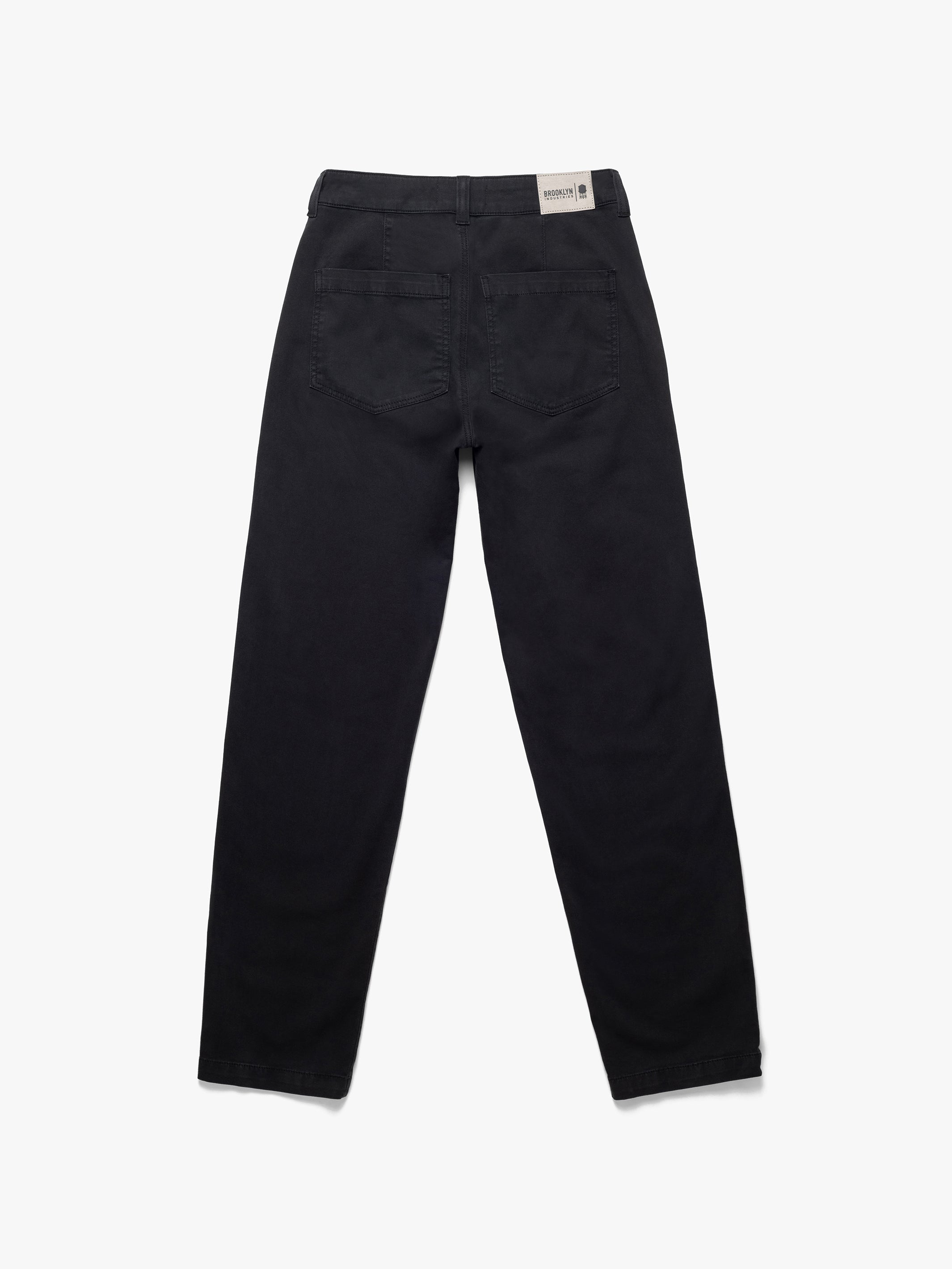 Women's Chino Pant In Black Twill - BROOKLYN INDUSTRIES