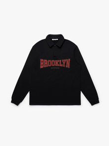 Men's Brooklyn Polo Sweatshirt in Black