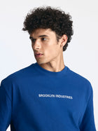 Men's Brooklyn Roots T-Shirt in Navy Peony - BROOKLYN INDUSTRIES