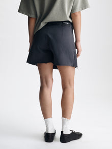 Women's Pleated Skort in Anthracite Colored Twill - BROOKLYN INDUSTRIES