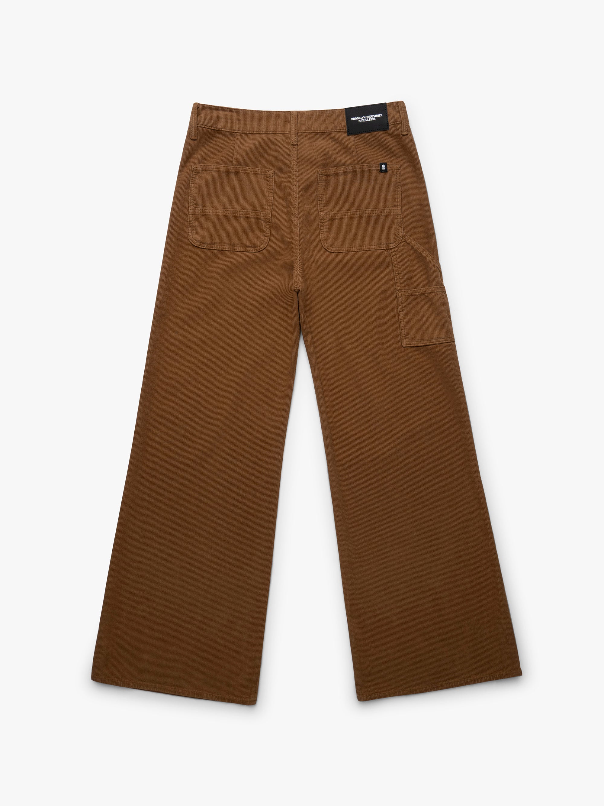 Women's Carpenter Pants in Light Brown Cord