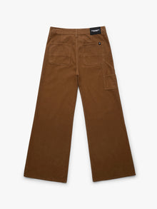 Women's Carpenter Pants in Light Brown Cord