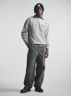Men's 1998 Sweatshirt in Mid Grey Melange - BROOKLYN INDUSTRIES