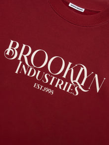 Women's Brooklyn 1988 Sweatshirt in Biking Red - BROOKLYN INDUSTRIES