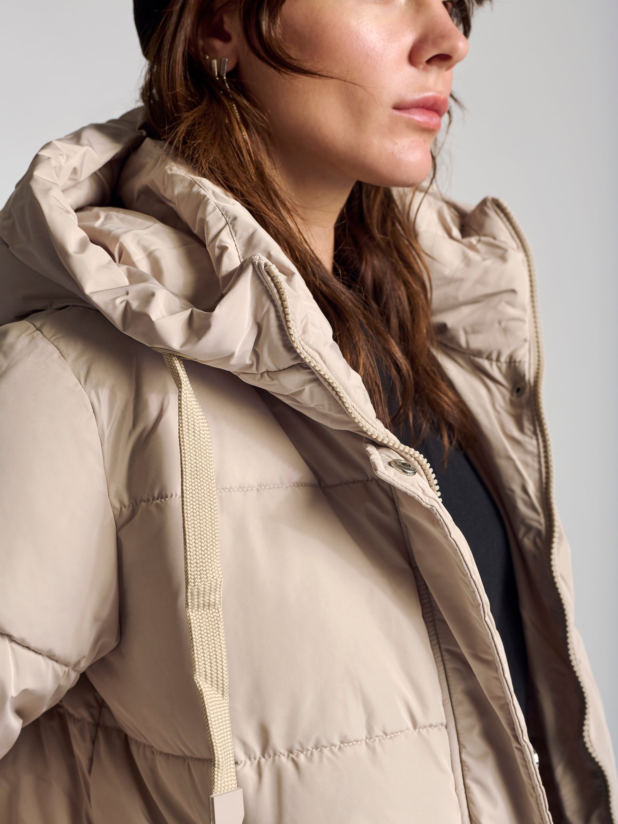 Women's Hooded Parka In Moonstruck - BROOKLYN INDUSTRIES