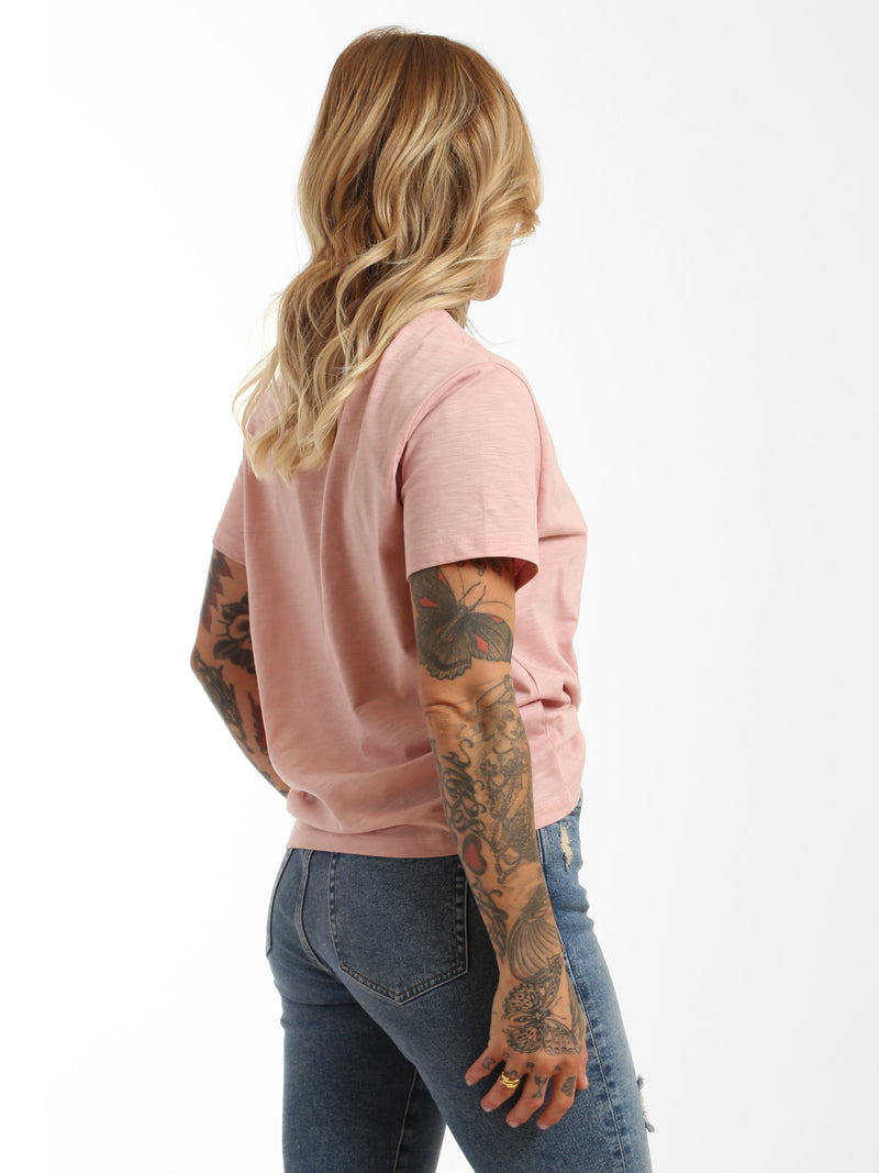 Women's Brooklyn Skyline T-Shirt in Pale Mauve - BROOKLYN INDUSTRIES