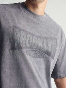 Men's Brooklyn Vintage Loose Fit T-Shirt In Quiet Shade - BROOKLYN INDUSTRIES