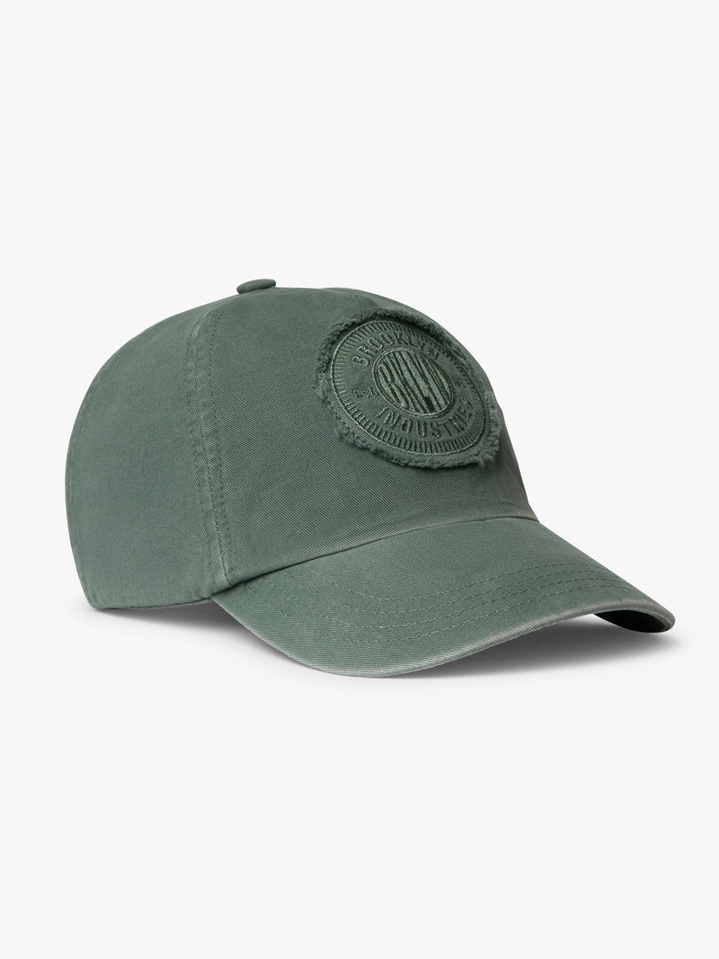 Brooklyn Logo Cap in Silver Pine - BROOKLYN INDUSTRIES