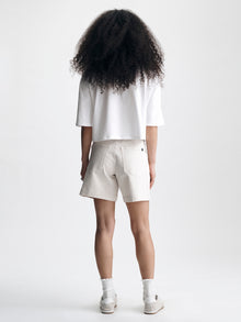 Women's Chino Shorts in Cream Colored Twill - BROOKLYN INDUSTRIES